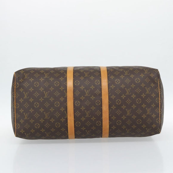 LOUIS VUITTON Monogram Keepall 55 Boston Bag M41424 LV Auth 187801A