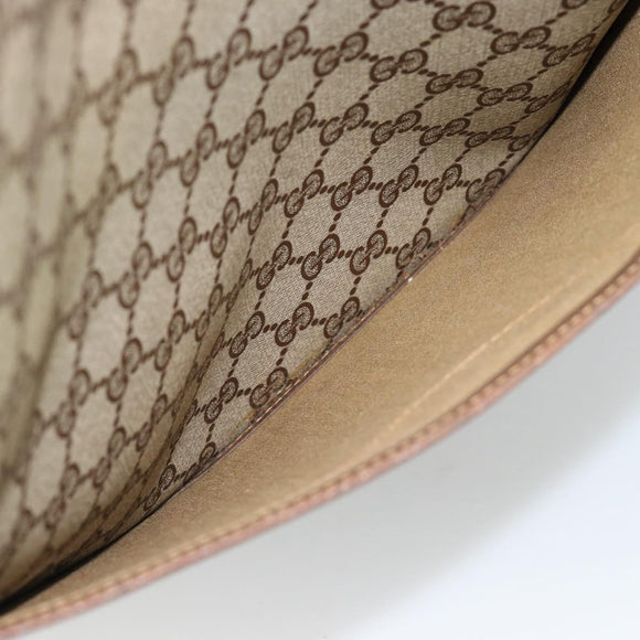 GUCCI GG Supreme Web Sherry Line Tote Bag PVC Beige Auth 187804