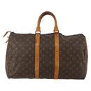 LOUIS VUITTON Monogram Keepall 45 Boston Bag M41428 LV Auth 187808-2