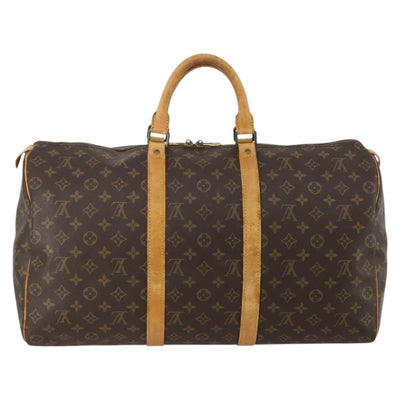 LOUIS VUITTON Monogram Keepall 50 Boston Bag M41426 LV Auth 187809 - 0