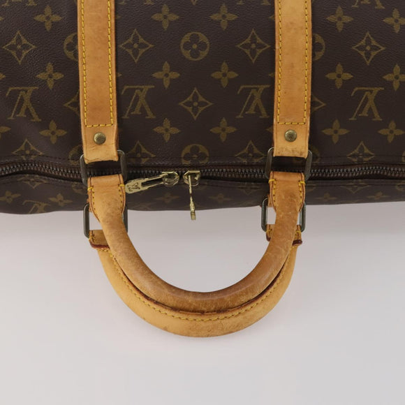 LOUIS VUITTON Monogram Keepall 50 Boston Bag M41426 LV Auth 187809
