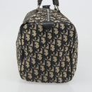 Christian Dior Trotter Canvas Hand Bag Navy Silver Auth 187811-4