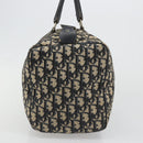 Christian Dior Trotter Canvas Hand Bag Navy Silver Auth 187811-5