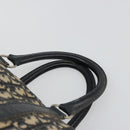 Christian Dior Trotter Canvas Hand Bag Navy Silver Auth 187811-8
