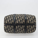 Christian Dior Trotter Canvas Hand Bag Navy Silver Auth 187811-9