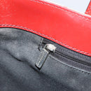 BURBERRY Nova Check Tote Bag PVC Leather Beige Silver Auth 187812A-19