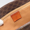 CELINE Macadam Canvas Tote Bag PVC Leather Brown gold Auth 187813-16