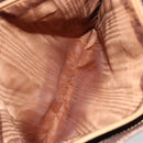 CELINE Macadam Canvas Tote Bag PVC Leather Brown gold Auth 187813-21