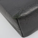 GUCCI Bamboo Hand Bag Leather Black Gold 001 3444 1887 Auth 187814-12