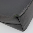 GUCCI Bamboo Hand Bag Leather Black Gold 001 3444 1887 Auth 187814-14