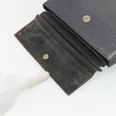 GUCCI Bamboo Hand Bag Leather Black Gold 001 3444 1887 Auth 187814-16