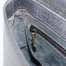 GUCCI Bamboo Hand Bag Leather Black Gold 001 3444 1887 Auth 187814-21