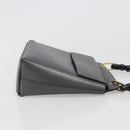 GUCCI Bamboo Hand Bag Leather Black Gold 001 3444 1887 Auth 187814-4