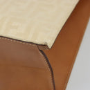 FENDI Zucca Canvas Tote Bag Beige Auth 187816-15