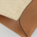FENDI Zucca Canvas Tote Bag Beige Auth 187816-16