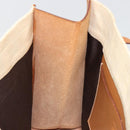 FENDI Zucca Canvas Tote Bag Beige Auth 187816-19