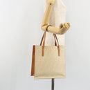 FENDI Zucca Canvas Tote Bag Beige Auth 187816-21