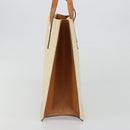 FENDI Zucca Canvas Tote Bag Beige Auth 187816-3