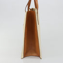 FENDI Zucca Canvas Tote Bag Beige Auth 187816-4