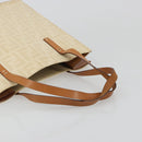 FENDI Zucca Canvas Tote Bag Beige Auth 187816-7