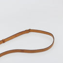 CELINE Macadam Canvas Shoulder Bag PVC Leather Brown Gold Auth 187817-8