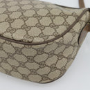 GUCCI GG Supreme Web Sherry Line Bag PVC Beige Gold 89 02 032 Auth 187818-13
