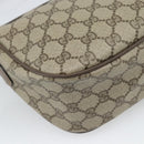 GUCCI GG Supreme Web Sherry Line Bag PVC Beige Gold 89 02 032 Auth 187818-14