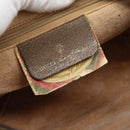 GUCCI GG Supreme Web Sherry Line Bag PVC Beige Gold 89 02 032 Auth 187818-16