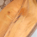 GUCCI GG Supreme Web Sherry Line Bag PVC Beige Gold 89 02 032 Auth 187818-24
