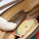 GUCCI GG Supreme Web Sherry Line Bag PVC Beige Gold 89 02 032 Auth 187818-25