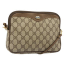 GUCCI GG Supreme Shoulder Bag PVC Beige Gold 97 02 068 Auth 187819-1
