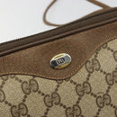GUCCI GG Supreme Shoulder Bag PVC Beige Gold 97 02 068 Auth 187819-14