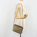 GUCCI GG Supreme Shoulder Bag PVC Beige Gold 97 02 068 Auth 187819-21