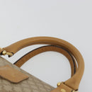 CELINE Macadam Canvas Hand Bag PVC Beige Gold Auth 187822-14