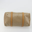 CELINE Macadam Canvas Hand Bag PVC Beige Gold Auth 187822-6