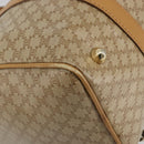CELINE Macadam Canvas Hand Bag PVC Beige Gold Auth 187822-15