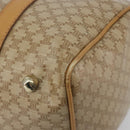 CELINE Macadam Canvas Hand Bag PVC Beige Gold Auth 187822-16