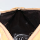 CELINE Macadam Canvas Hand Bag PVC Beige Gold Auth 187822-20
