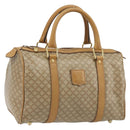 CELINE Macadam Canvas Hand Bag PVC Beige Gold Auth 187822-1