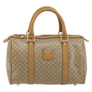 CELINE Macadam Canvas Hand Bag PVC Beige Gold Auth 187822-13