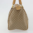 CELINE Macadam Canvas Hand Bag PVC Beige Gold Auth 187822-4
