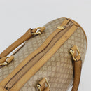 CELINE Macadam Canvas Hand Bag PVC Beige Gold Auth 187822-7