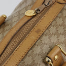 CELINE Macadam Canvas Hand Bag PVC Beige Gold Auth 187822-8