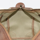 GUCCI GG Supreme Web Sherry Line Hand Bag PVC Beige Gold Auth 187823-20