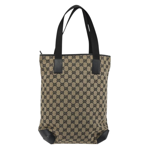 GUCCI GG Canvas Tote Bag Beige 019 0401 Auth 187824