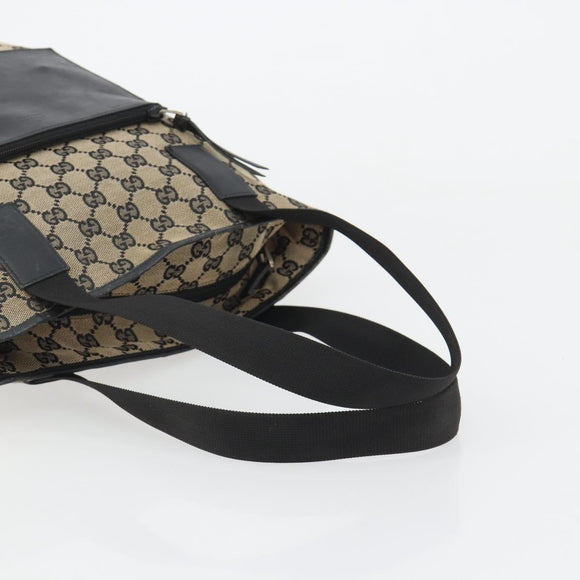 GUCCI GG Canvas Tote Bag Beige 019 0401 Auth 187824