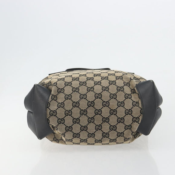 GUCCI GG Canvas Tote Bag Beige 019 0401 Auth 187824
