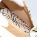 BURBERRY Nova Check Hand Bag Canvas Beige Silver Auth 187825A-22