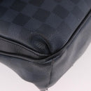 LOUIS VUITTON Damier Grafitte Daniel MM Shoulder Bag N58029 LV Auth 187829-15