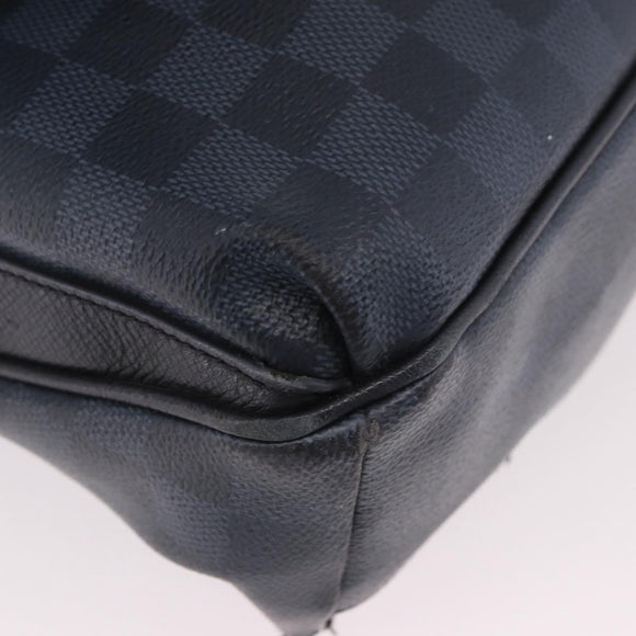 LOUIS VUITTON Damier Grafitte Daniel MM Shoulder Bag N58029 LV Auth 187829